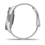 Смарт-часы Garmin Vivomove Luxe серебристый с серебристым ремешком (миланская петля)