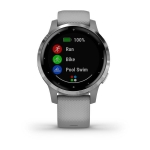 Смарт-часы Garmin Vivoactive 4S серые с серебристым безелем