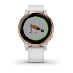 Смарт-часы Garmin Vivoactive 4S белые с золотистым безелем