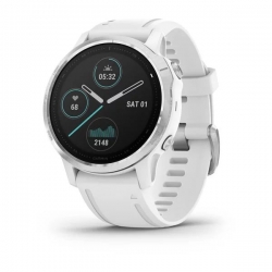 Смарт-часы Garmin Fenix 6s белые с белым ремешком