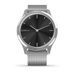 Смарт-часы Garmin Vivomove Luxe серебристый с серебристым ремешком (миланская петля)