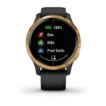 Смарт-часы Garmin Venu черные с золотистым безелем