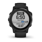 Смарт-часы Garmin Fenix 6s Pro черные с черным ремешком