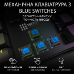 Ігрова клавіатура Механічна TBI PRO Mechanoid X107 RGB з Мультимедійними Клавішами