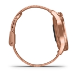 Смарт-часы Garmin Vivomove Luxe розовое золото PVD 18K с ремешком (миланская петля)