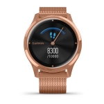 Смарт-часы Garmin Vivomove Luxe розовое золото PVD 18K с ремешком (миланская петля)