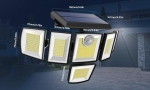 Бездротовий сонячний ліхтар Smartlink 432 LED з датчиком руху і дистанційним керуванням