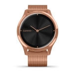 Смарт-часы Garmin Vivomove Luxe розовое золото PVD 18K с ремешком (миланская петля)