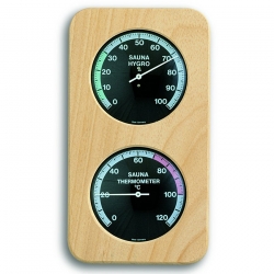 Термогигрометр для сауны TFA, d=90/90 мм, 240х129 мм