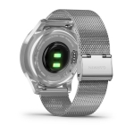 Смарт-часы Garmin Vivomove Luxe серебристый с серебристым ремешком (миланская петля)