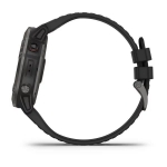 Смарт-часы Garmin Fenix 6X Sapphire серые DLC с черным ремешком