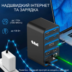 Докінг станція 15 в 1 USB Hub Macbook Type-C 4К 2xHDMI 1xDisplay Port
