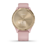 Смарт-часы Garmin Vivomove 3S золотистый циферблат с розовым силиконовым ремешком