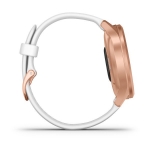 Смарт-часы Garmin Vivomove Style розовое золото с белым силиконовым ремешком