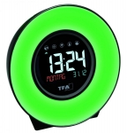 Будильник светильник TFA MOOD LIGHT звуки природы меняет цвета адаптер 138x92x139 мм