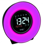 Будильник светильник TFA MOOD LIGHT звуки природы меняет цвета адаптер 138x92x139 мм