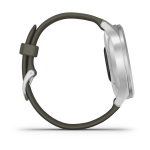 Смарт-часы Garmin Vivomove Style серебристый с травяным силиконовым ремешком