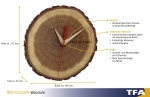 Часы настенные TFA "TREE-O-CLOCK", дерево (дуб), 180x40х172 мм 60304608