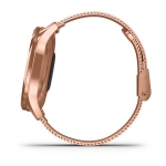 Смарт-часы Garmin Vivomove Luxe розовое золото PVD 18K с ремешком (миланская петля)