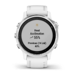 Смарт-часы Garmin Fenix 6s белые с белым ремешком