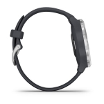 Смарт-часы Garmin Vivomove 3S серебристый циферблат с гранитно-синим силиконовым ремешком