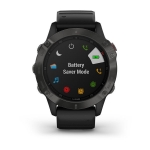 Смарт-часы Garmin Fenix 6 Sapphire серые с черным ремешком