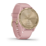 Смарт-часы Garmin Vivomove 3S золотистый циферблат с розовым силиконовым ремешком
