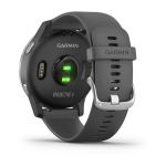 Смарт-часы Garmin Vivoactive 4 серые с серебристым безелем
