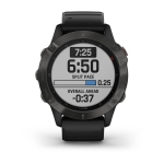 Смарт-часы Garmin Fenix 6 Sapphire серые с черным ремешком