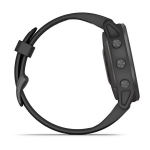 Смарт-часы Garmin Fenix 6s Sapphire серые DLC с черным ремешком