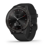 Смарт-часы Garmin Vivomove 3 черные с черным силиконовым ремешком