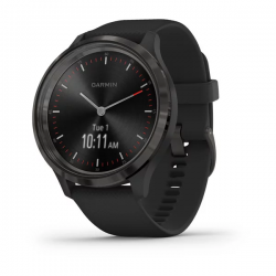 Смарт-часы Garmin Vivomove 3 черные с черным силиконовым ремешком
