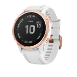 Смарт-часы Garmin Fenix 6s Pro розовое золото с белым ремешком