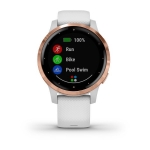 Смарт-часы Garmin Vivoactive 4S белые с золотистым безелем