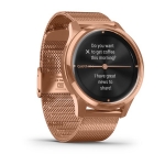 Смарт-часы Garmin Vivomove Luxe розовое золото PVD 18K с ремешком (миланская петля)