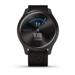 Смарт-часы Garmin Vivomove Style графитовый с плетеным нейлоновым черным ремешком