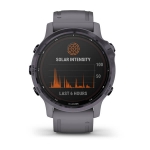 Смарт часы Garmin Fenix 6S Pro Solar аметист с замшевым ремешком