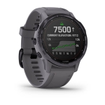 Смарт часы Garmin Fenix 6S Pro Solar аметист с замшевым ремешком