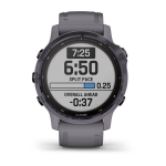 Смарт часы Garmin Fenix 6S Pro Solar аметист с замшевым ремешком