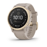 Смарт часы Garmin Fenix 6S Pro Solar золото с песочным ремешком