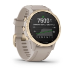 Смарт часы Garmin Fenix 6S Pro Solar золото с песочным ремешком
