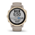 Смарт часы Garmin Fenix 6S Pro Solar золото с песочным ремешком