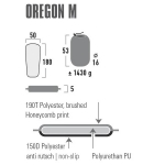 Коврик туристический High Peak Self Inflating Mat Oregon M 5 cm Citronelle