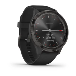 Смарт-часы Garmin Vivomove 3 черные с черным силиконовым ремешком