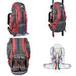Рюкзак Marsupio Action 50 Nero Grigio Rosso