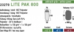 Спальный мешок High Peak Lite Pak 800 / +8C (Left) Black/green