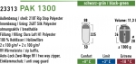 Спальный мешок High Peak Pak 1300 /+3C (Left) Black/green