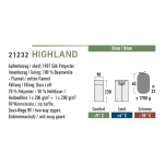 Спальный мешок High Peak Highland / +4C (Left) blue