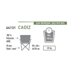 Стул High Peak Cadiz (Gray/Dark gray)