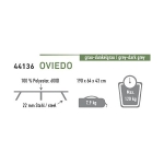 Кровать кемпинговая High Peak Oviedo (Gray/Dark gray)